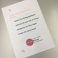 Achtung: Gerade sitzen :-)