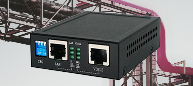 Extend ethernet via two-wire lines at up to 220 Mbit/s